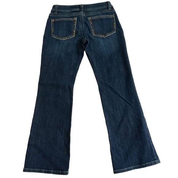 Lee Slender Secret Women's Petite Bootcut Jeans - Size 6P Dark Wash - Picture 2 of 14